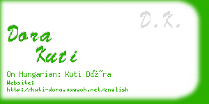 dora kuti business card